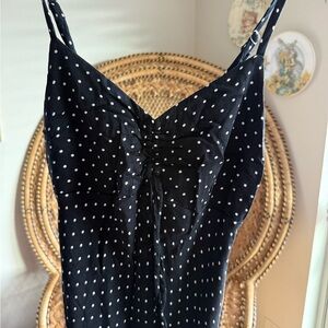 wild fable Black Polka Dot Maxi Dress